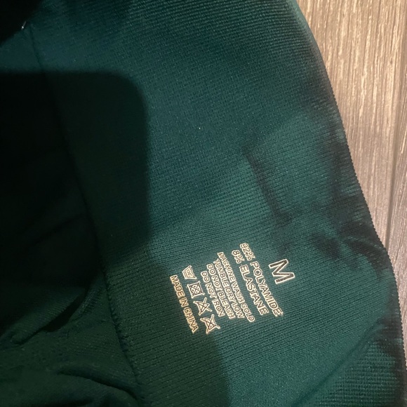 Women's Green Tie-Dye Leggings - Picture 2 of 6